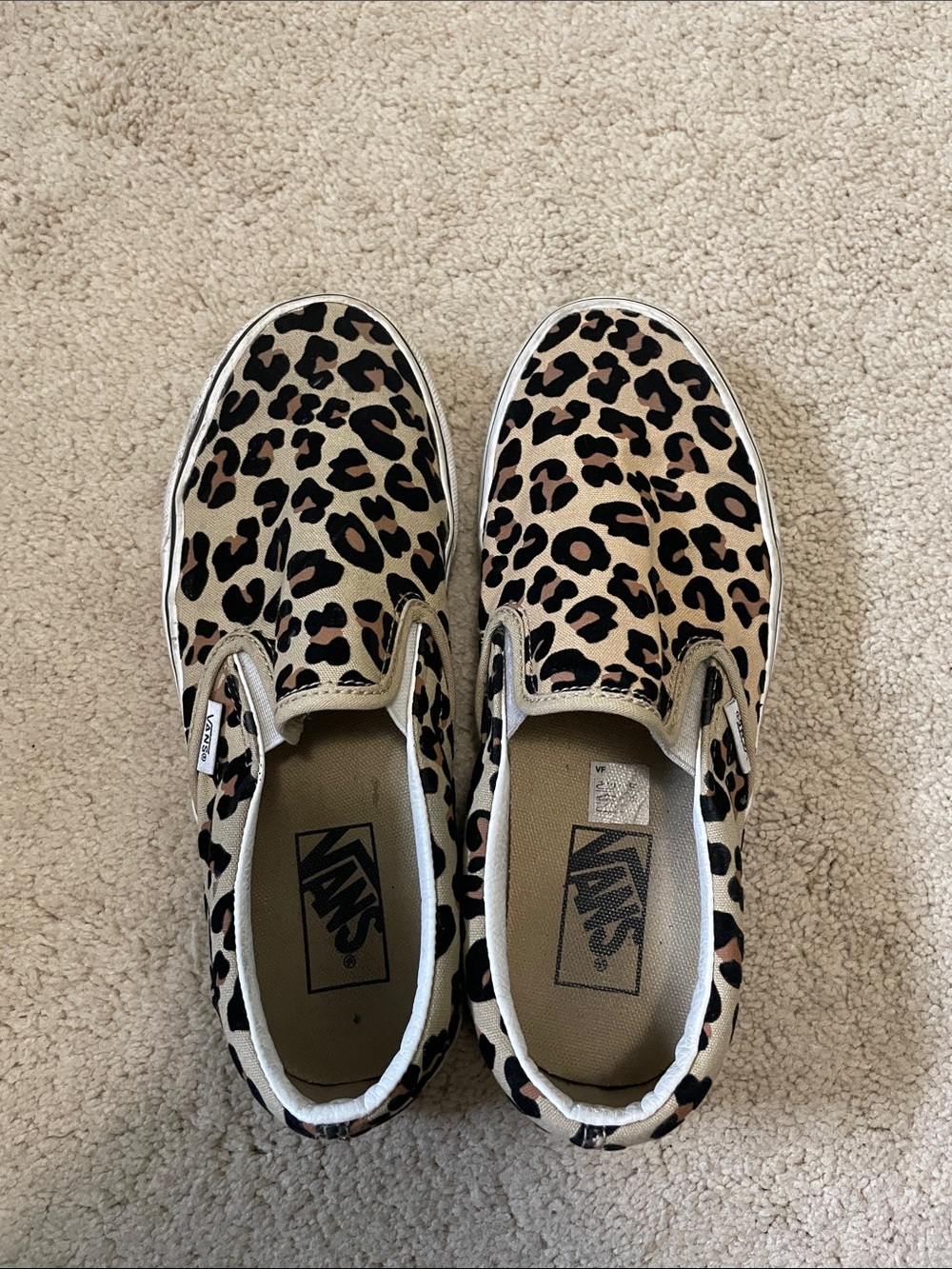 Vans Leopard Print Slip-Ons